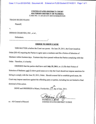 Order to show cause | PDF