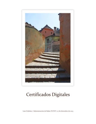 Certificados Digitales

Luis Ordóñez | Administración de Redes TCP/IP | 27 de diciembre de 2013

 