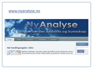 www.nyanalyse.no
 