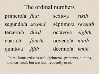 Ordinal numbers | PPT