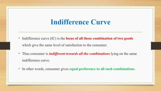 Ordinal utility indifference curve properties and MRS | PDF