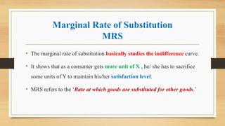 Ordinal utility indifference curve properties and MRS | PDF