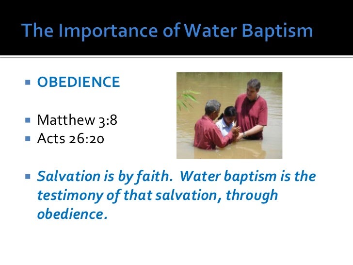 The Ordinance of Baptism