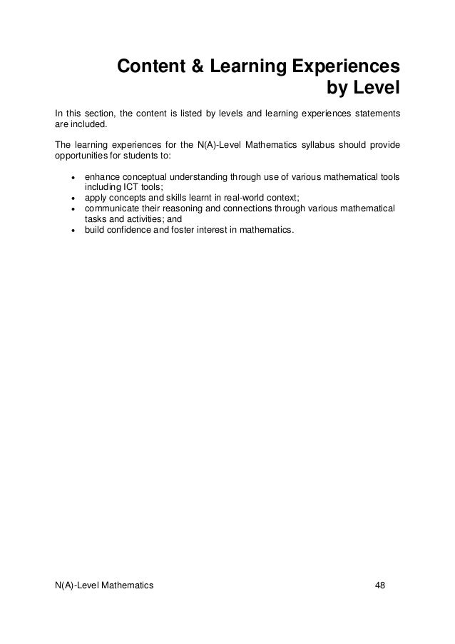 singapore gce o level mathematics syllabus dreamworks cover letter
