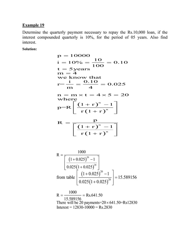 Ordinary Annuity And Annuity Due Pdf