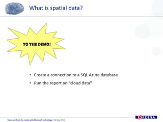 What is spatial data?