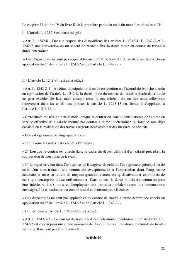 Ordonnance Loi Travail 3 31 08 2017