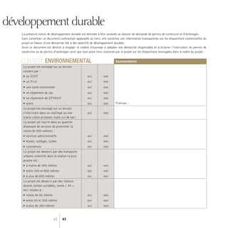 La présence notice de développement durable est destinée à être annexée au dossier de demande de permis de construire et d...