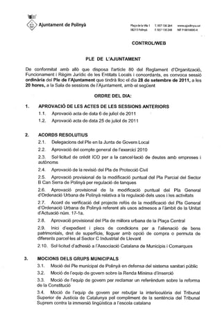 Ordre del dia Ple 28.9.2011