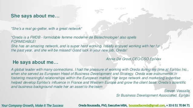 Oreda Boussadia Offer To Succeed In Your Company Growth 2018
