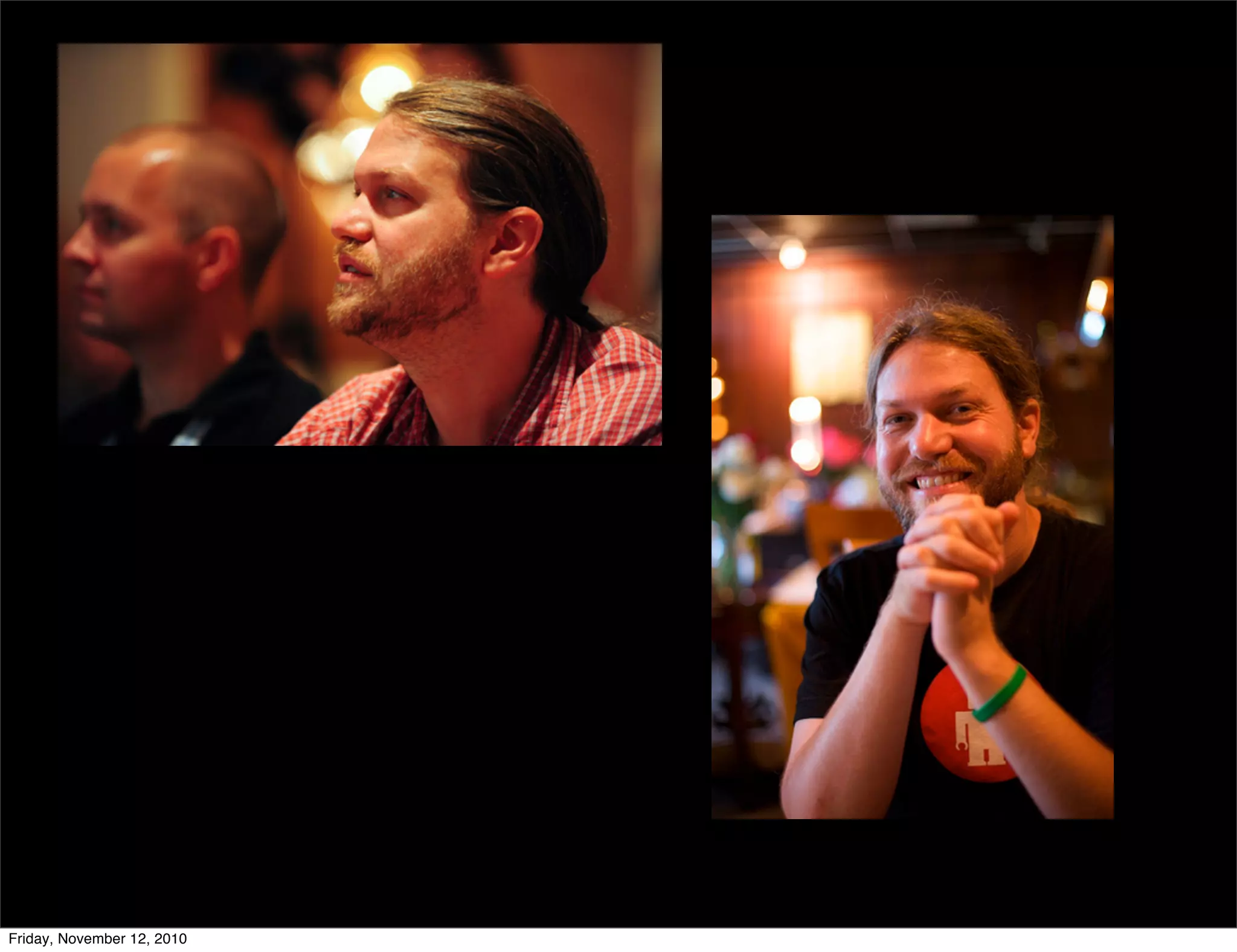 Corey Haines
Friday, November 12, 2010
 