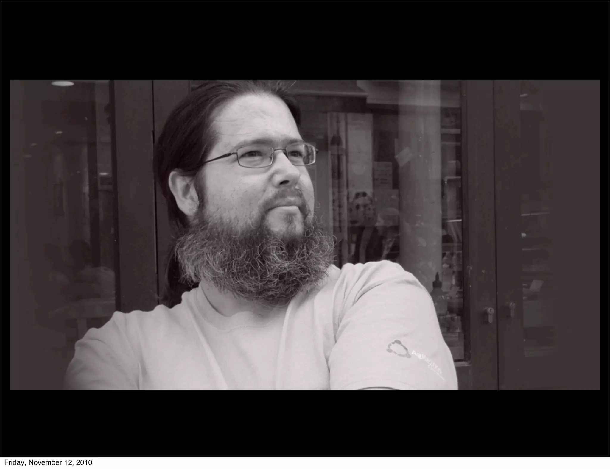 J.B.
Rainsberger
Friday, November 12, 2010
 