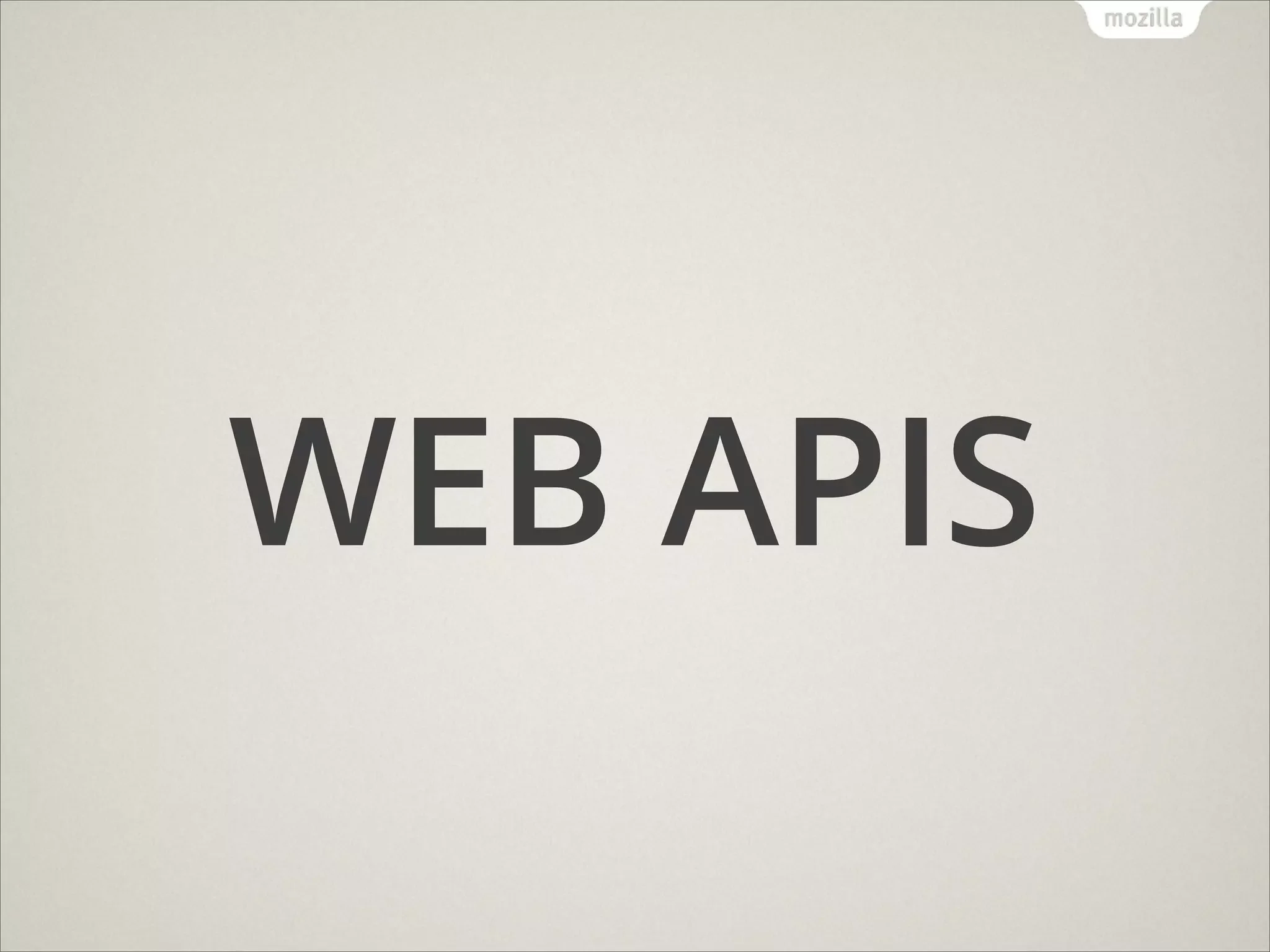 WEB APIS

 