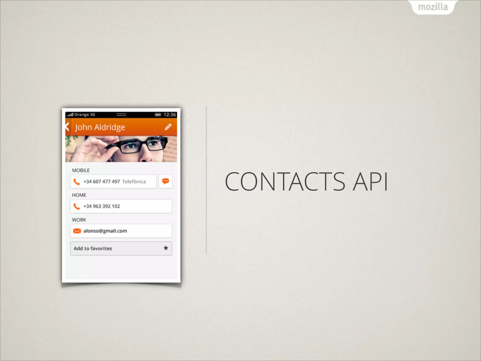 CONTACTS API

 
