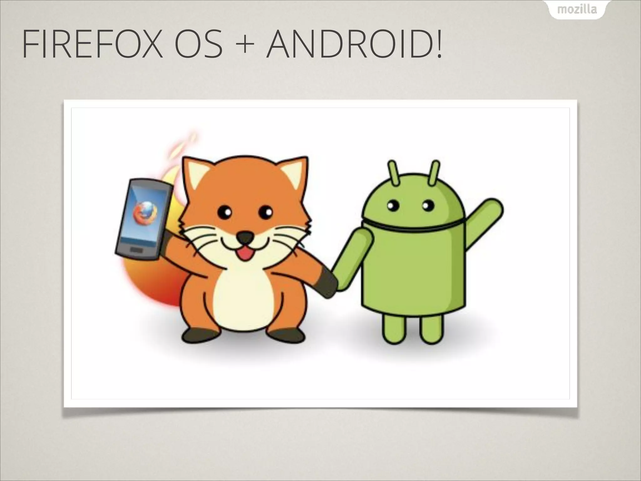 FIREFOX OS + ANDROID!

 