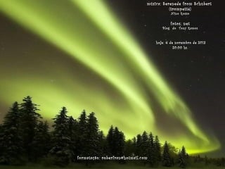 música: Serenede from Schubert
(trompette)
Nino Rosso

fotos; net

Blog do Ton y Ramos

hoje: 6 de novembro de 2013
20:00 hs.

formatação: roberfran@hotmail.com

 