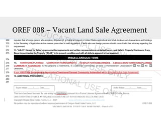 OREF Changes 2021 | PDF
