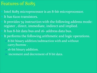 8085 architecture | PPTX