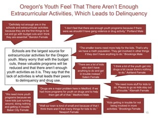 How could the situation be improved and who would you want to be at the decision making table?