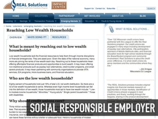 SOCIAL RESPONSIBLE EMPLOYER
 