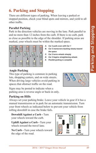 Oregon Department of Transportation : Oregon Driver Manual - Section 6:  Parking and Stopping : Oregon Driver & Motor Vehicle Services : State of  Oregon