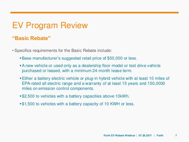 Oregon s Electric Vehicle Rebate Webinar 07 28 17 