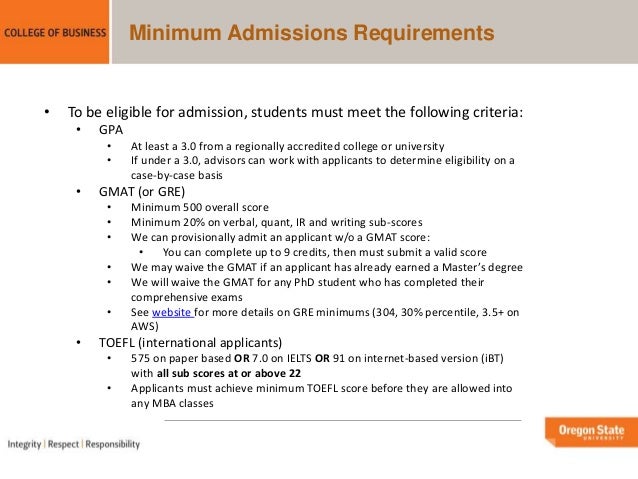 Oregon State MBA overview