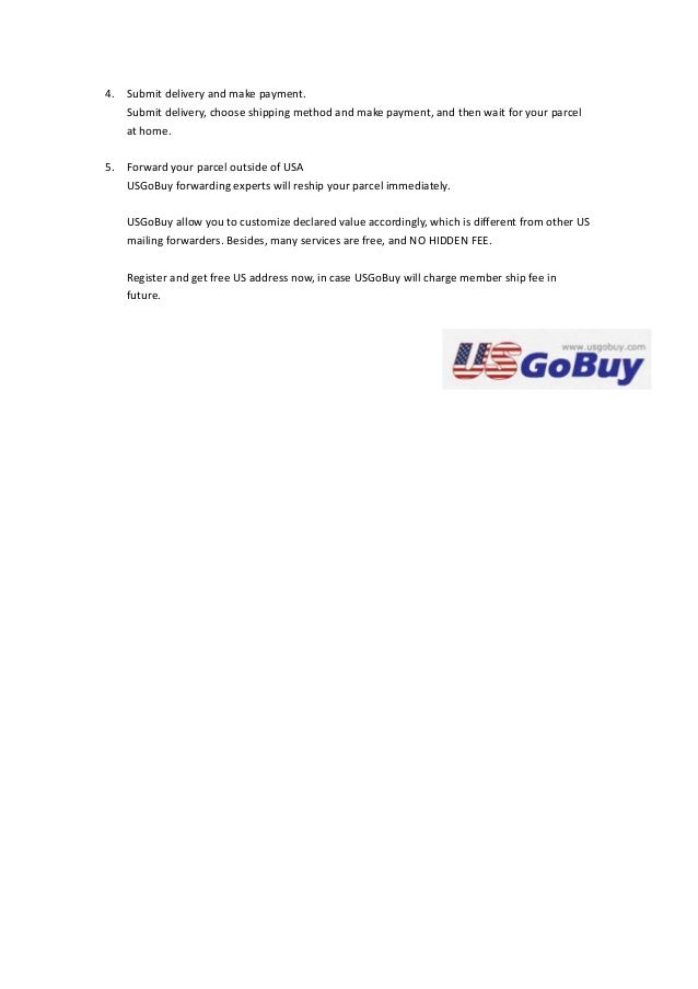 Oregon Tax Free Address for USA Shopping