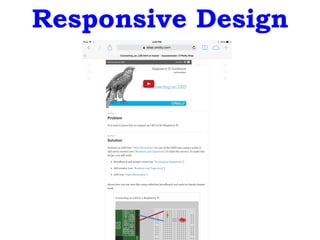 Responsive Design
 
