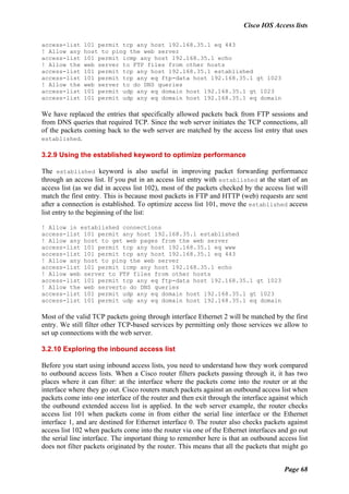 O reilly cisco ios access lists | PDF
