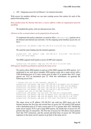 O reilly cisco ios access lists | PDF