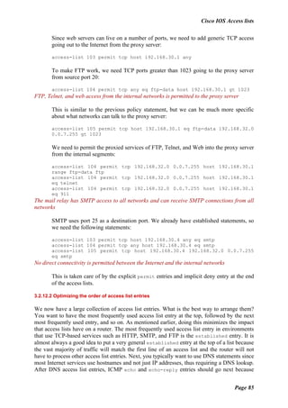 O reilly cisco ios access lists | PDF