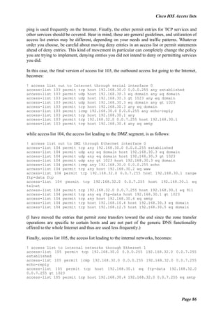 O reilly cisco ios access lists | PDF