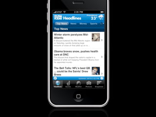 O'Reilly Webcast: Tapworthy iPhone App Design Slide 42