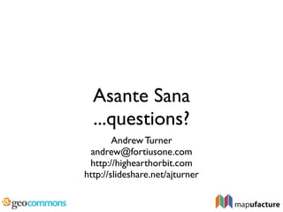 O'Reilly WebCast - Trends And Technologies In Where2.0
