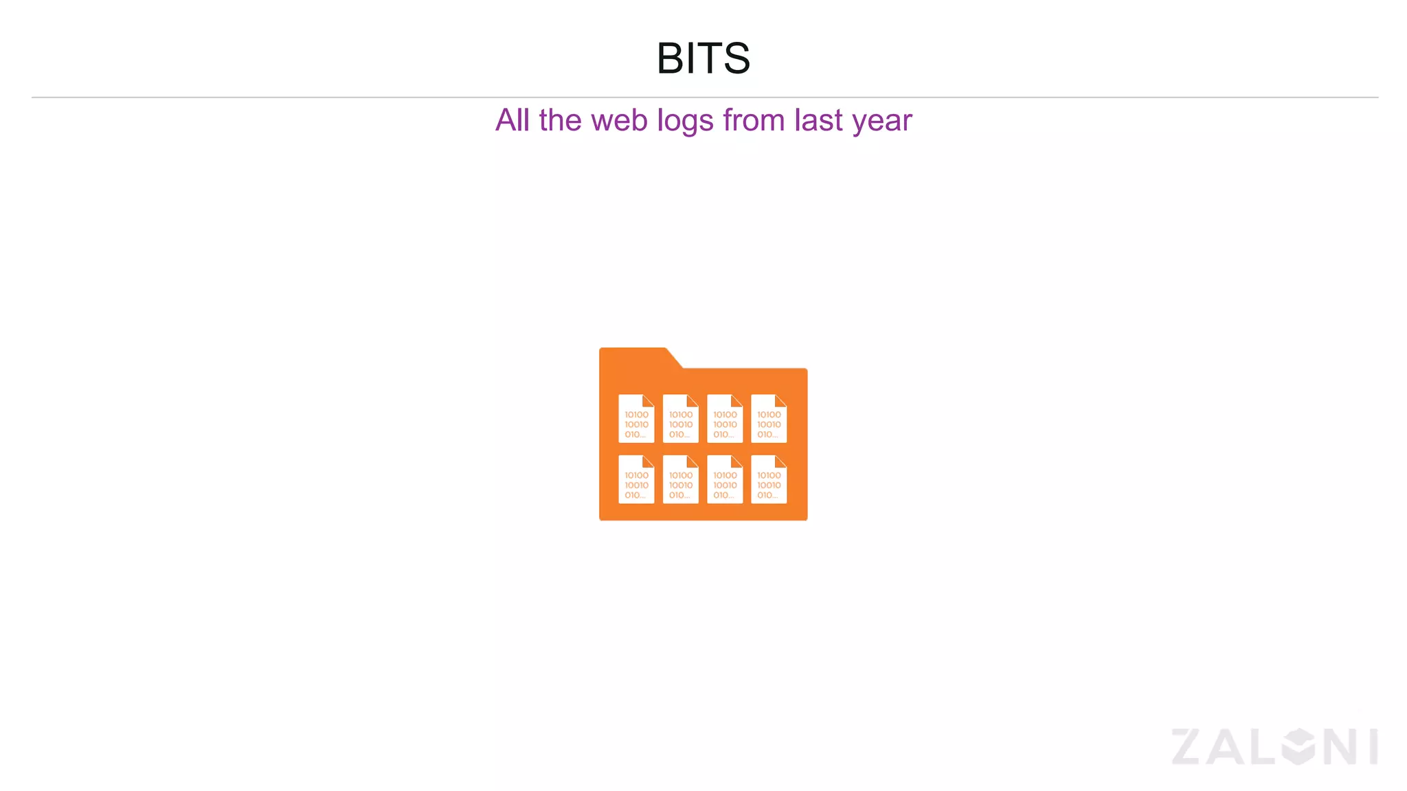 BITS
All the web logs from last year
 