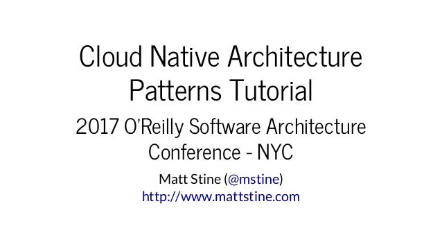 Cloud Native Architecture Patterns Tutorial