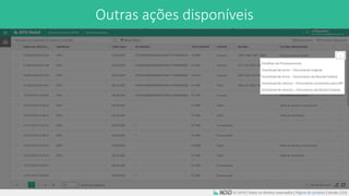 Outras ações disponíveis
A NDD levou a expertise do processo de Mensageria para obrigatoriedade do REINF também.
 
