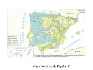 Mapa litolóxico de España 11
 
