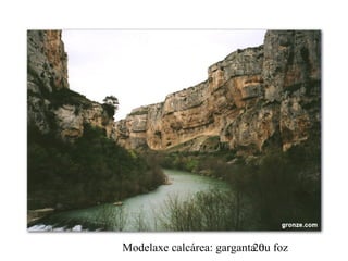 Modelaxe calcárea: garganta ou foz20
 