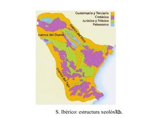 S. Ibérico: estructura xeolóxica.72
 