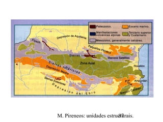 M. Pireneos: unidades estructurais.87
 