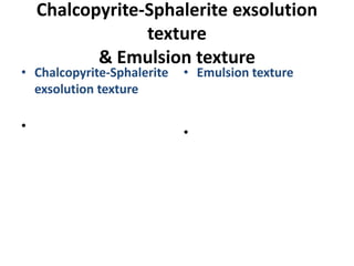 Ore Microscopy 2012 | PPTX