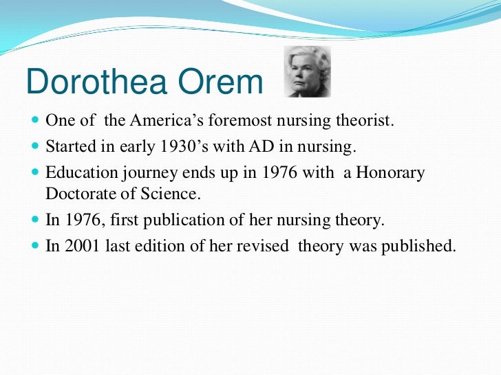 orems general theory of nursing is composed of three constructs Dorothea e orem's contribution to nursing theory: which means the theory covers a broad scope with general concepts by dorothea orem fall into one of three. orems general theory of nursing is composed of three constructs Dorothea e orem's contribution to nursing theory: which means the theory covers a broad scope with general concepts by dorothea orem fall into one of three.