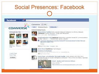 Social Presences: Facebook 