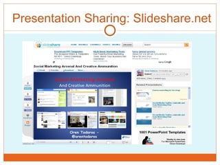 Presentation Sharing: Slideshare.net 