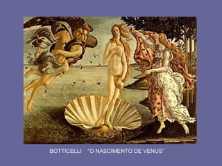 BOTTICELLI “O NASCIMENTO DE VENUS”
 
