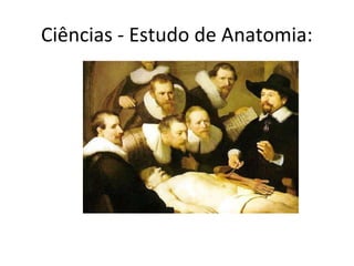 Ciências - Estudo de Anatomia:
 