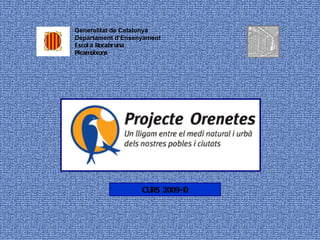Generalitat de Catalunya Departament d’Ensenyament Escola Rocabruna Picamoixons CURS 2009-10 