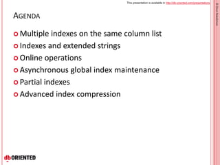Indexes and Indexing in Oracle 12c | PDF